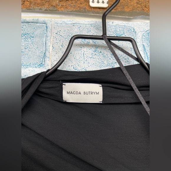 MAGDA BUTRYM Jersey Midi Dress With 3d Flower Applique size 34/4 - Picture 8 of 17